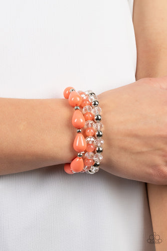 Paparazzi Jewelry Bracelet Beachside Brunch - Orange or Green