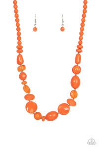 Paparazzi Jewelry Necklace Tropical Tsunami - Orange