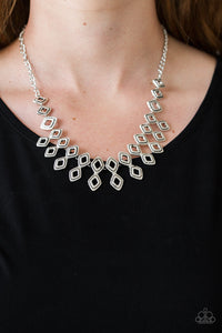 Paparazzi Jewelry Necklace Geocentric - Silver