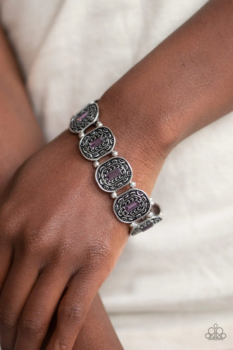 Paparazzi Jewelry Bracelet Hidden Fortune Purple