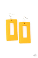 Load image into Gallery viewer, Paparazzi Jewelry Wooden Totally Framed - Yellow