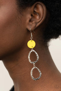 Paparazzi Jewelry Earrings Surfside Shimmer - Yellow