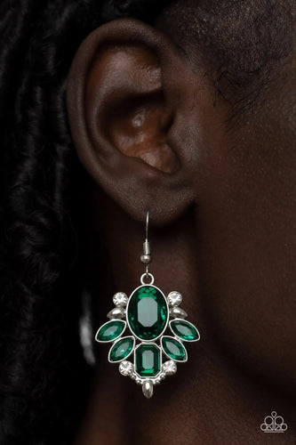 Paparazzi Jewelry Earrings Glitzy Go-Getter - Green