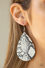Load image into Gallery viewer, Paparazzi Jewelry Earrings Hiss, Hiss - White