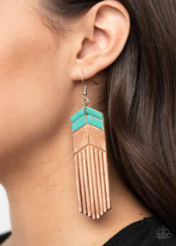 Paparazzi Jewelry Earrings Desert Trails - Blue