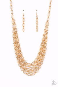 Paparazzi Jewelry Necklace House of CHAIN - Gold