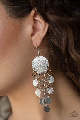 Paparazzi Jewelry Earrings Turn On The BRIGHTS - Silver