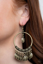 Load image into Gallery viewer, Paparazzi Jewelry Earrings Metallic Harmony - Brass