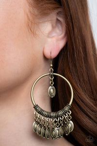 Paparazzi Jewelry Earrings Metallic Harmony - Brass