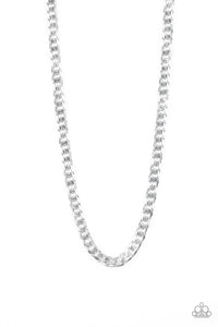 Paparazzi Jewelry Men The Game CHAIN-ger - Silver