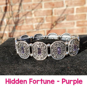 Paparazzi Jewelry Bracelet Hidden Fortune Purple