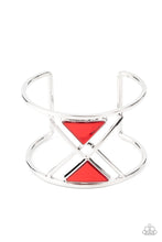 Load image into Gallery viewer, Paparazzi Jewelry Bracelet Pyramid Palace - Red