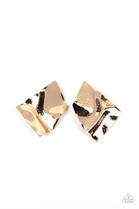 Paparazzi Jewelry Earrings Modern Maverick - Gold