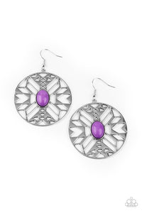 Paparazzi Jewelry Earrings Southwest Walkabout - Purple