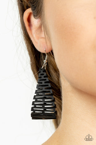 Paparazzi Jewelry Earrings Urban Delirium - Black