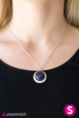 Paparazzi Jewelry Necklace Lunar Eclipse - Blue