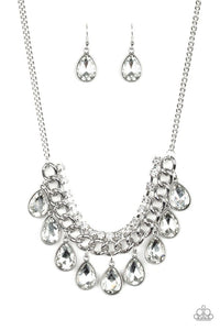 Paparazzi Jewelry Necklace All Toget-HEIR Now - White