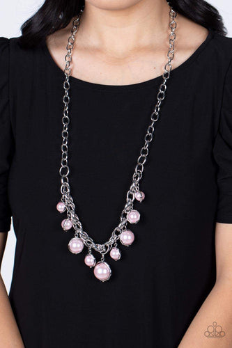 Paparazzi Jewelry Necklace Revolving Refinement - Pink