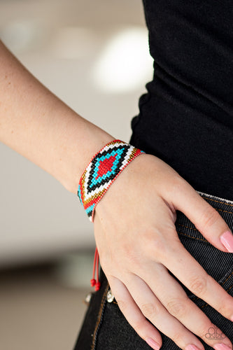 Paparazzi Jewelry Bracelet Beautifully Badlands - Red