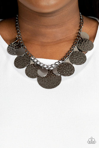 Paparazzi Jewelry Necklace Industrial Grade Glamour - Black