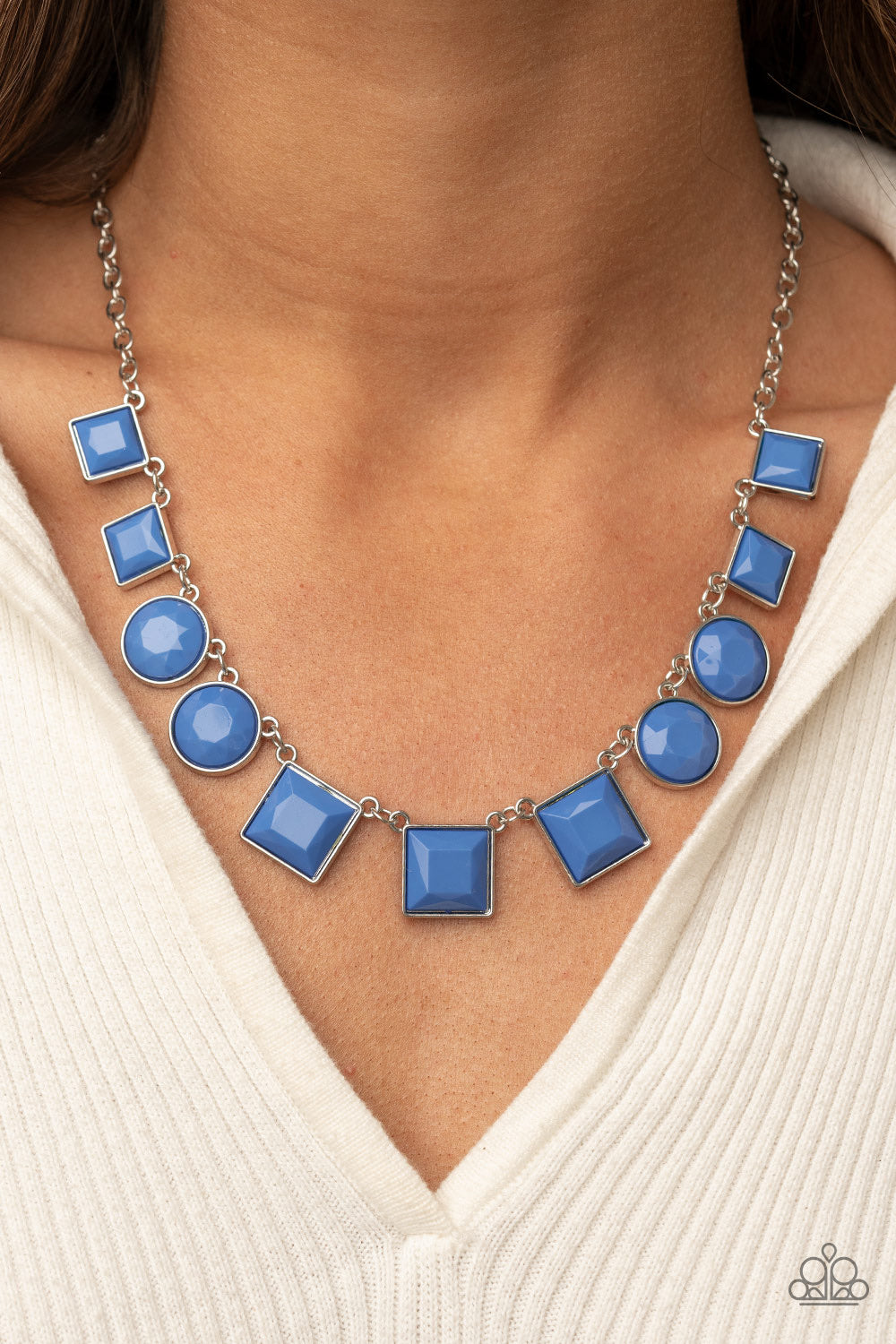 Paparazzi Jewelry Necklace Tic Tac TREND - Blue