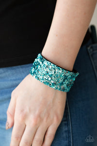Paparazzi Jewelry Bracelet Starry Sequins - Blue