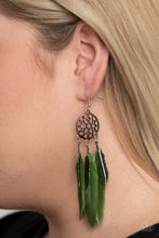Load image into Gallery viewer, Paparazzi Jewelry Earrings In Your Wildest DREAM-CATCHERS - Green