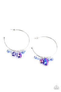 Paparazzi Jewelry Earrings Dazzling Downpour - Blue