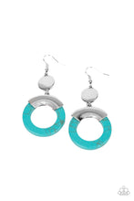 Load image into Gallery viewer, Paparazzi Jewelry Earrings ENTRADA at Your Own Risk - Blue