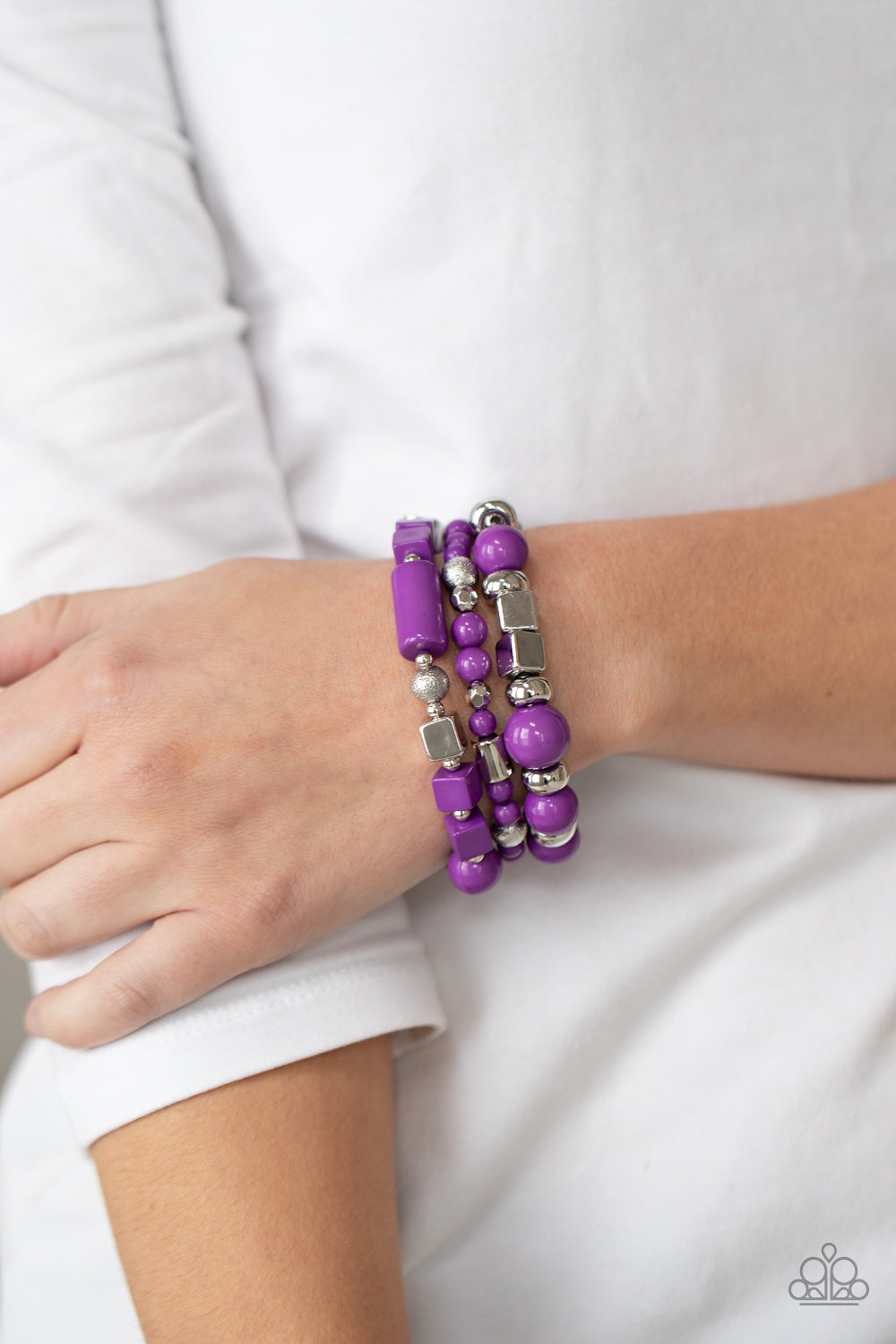 Paparazzi Jewelry Bracelet Perfectly Prismatic - Purple