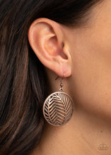 Load image into Gallery viewer, Paparazzi Jewelry Earrings Palm Perfection - Copper