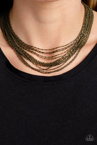 Paparazzi Jewelry Necklace Cascading Chains - Gold