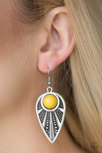 Paparazzi Jewelry Earrings Take A WALKABOUT - Yellow