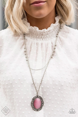 Paparazzi Jewelry Necklace Endlessly Enchanted - Pink