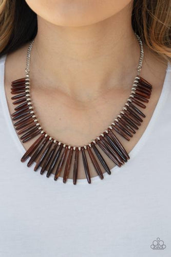Paparazzi Jewelry Necklace Out Of My Element - Brown