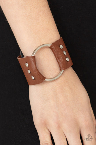 Paparazzi Jewelry Bracelet Moto Mayhem - Brown