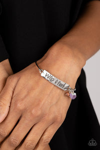 Paparazzi Jewelry Bracelet Fearless Fashionista - Purple