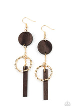 Load image into Gallery viewer, Paparazzi Jewelry Earrings Raw Refinement - Brown