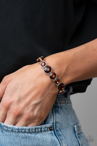 Paparazzi Jewelry Bracelet Twinkling Tease - Brown