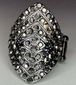 Paparazzi Jewelry Ring Plead Glitzy Black