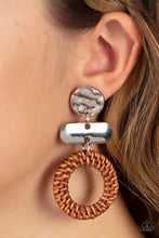 Load image into Gallery viewer, Paparazzi Jewelry Earrings Woven Whimsicality - Brown