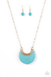 Paparazzi Jewelry Necklace Mesa Moon - Gold