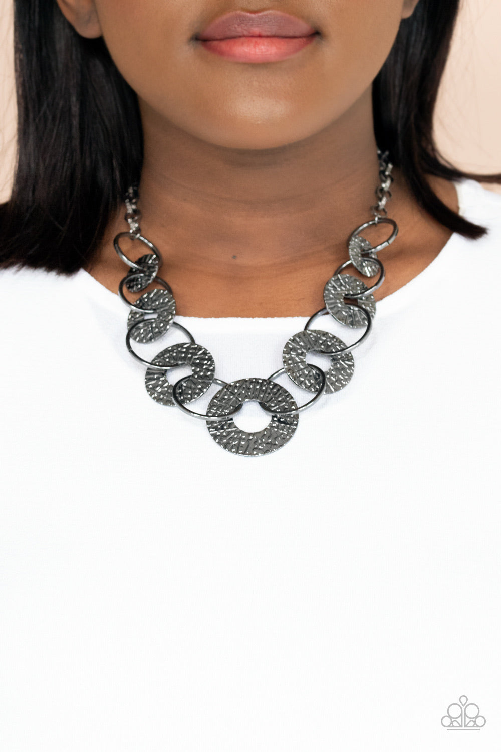 Paparazzi Jewelry Necklace Industrial Envy - Black
