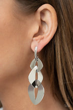 Load image into Gallery viewer, Paparazzi Jewelry Earrings Enveloped in Edge - Silver