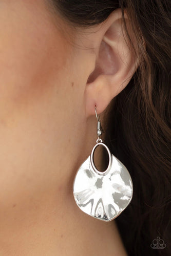 Paparazzi Jewelry Earrings Ruffled Refinery - Silver