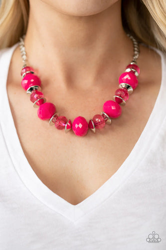 Paparazzi Jewelry Necklace Hollywood Gossip - Pink