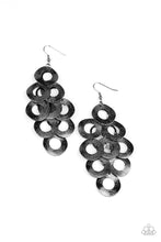 Load image into Gallery viewer, Paparazzi Jewelry Earrings Scattered Shimmer - Black