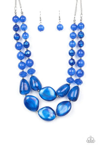 Paparazzi Jewelry Necklace Beach Glam - Blue
