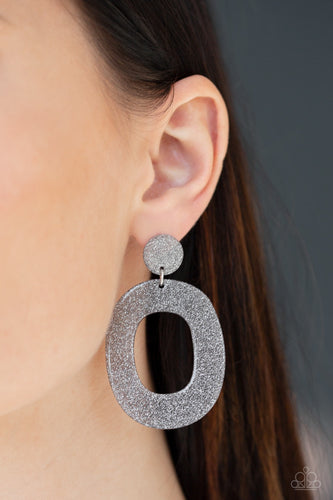 Paparazzi Jewelry Earrings Miami Boulevard - Silver