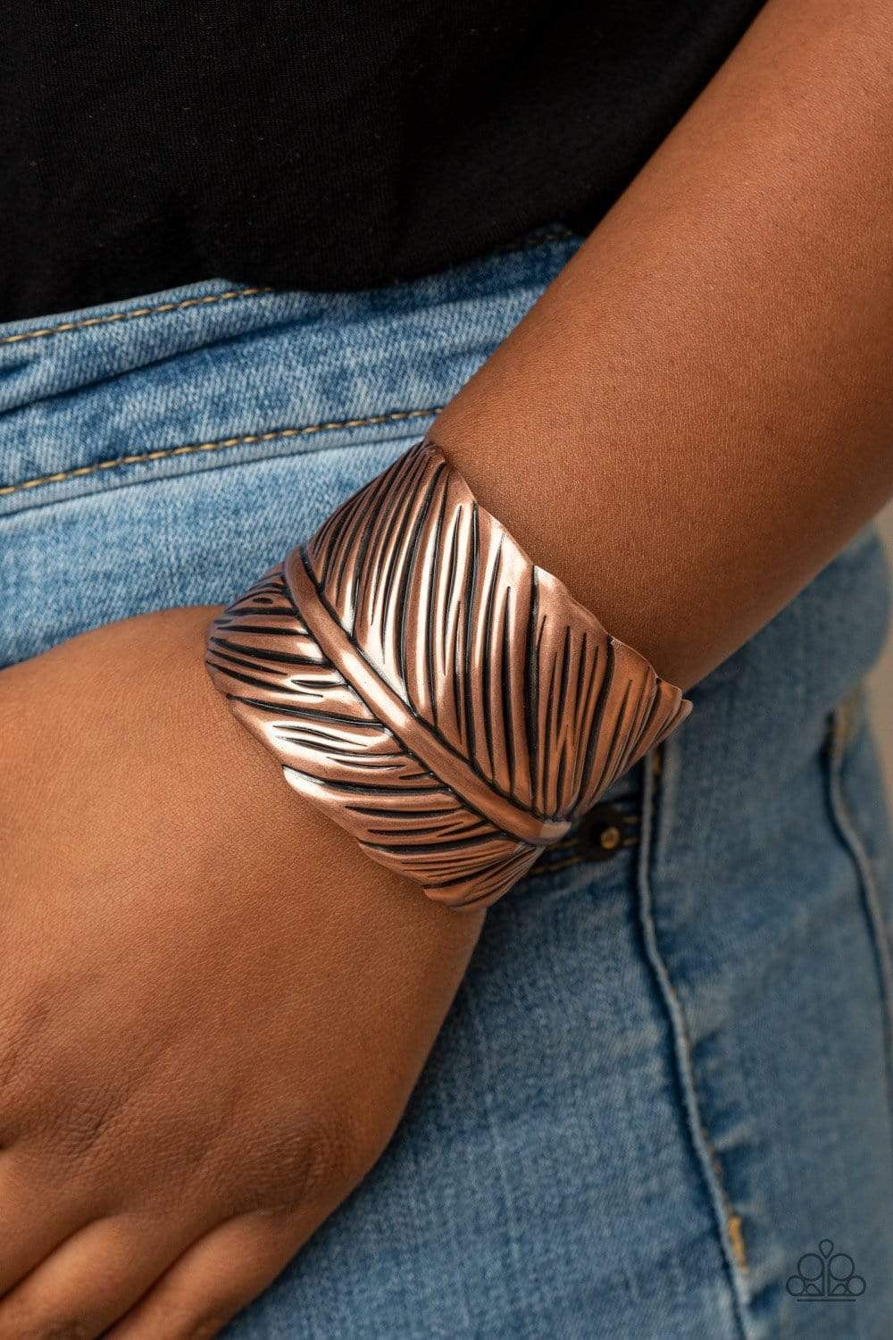 Paparazzi Jewelry Bracelet Where Theres a QUILL, Theres a Way - Copper